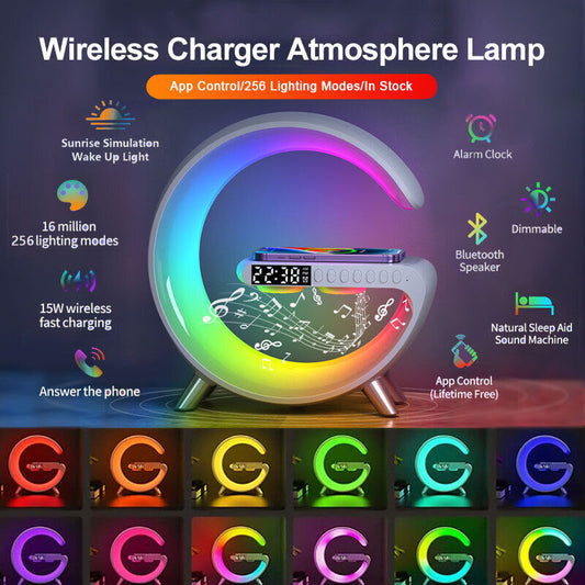 LED Bluetooth lamp Speaker Wireless Charger